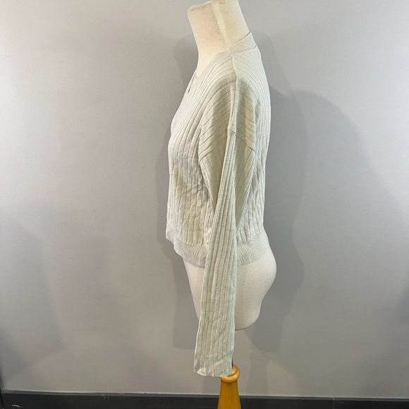 NWOT BP Reagan Rib Crop‎ Sweater in Ivory (S) - Picture 5 of 10